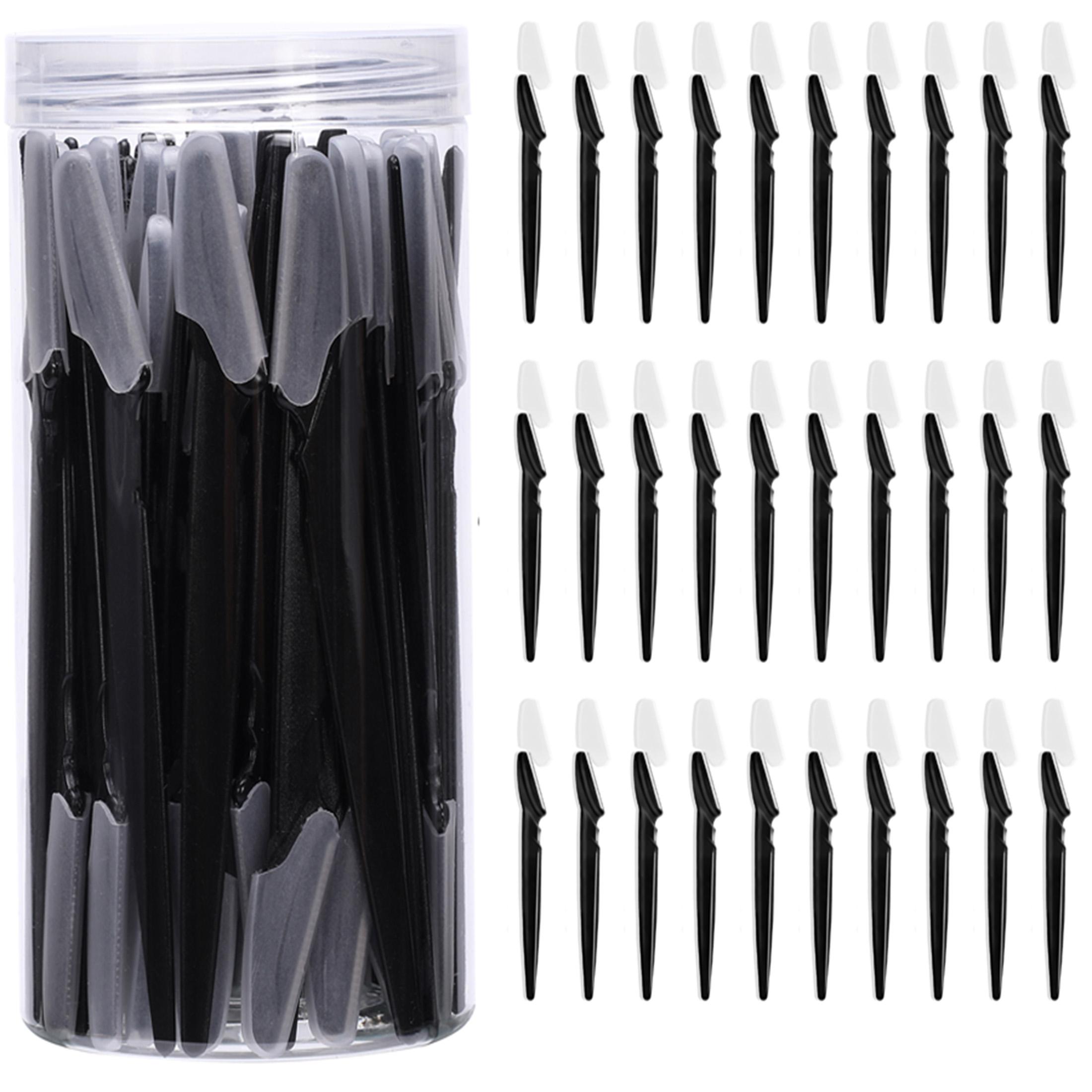 

30 шт. Бритвы для бровей в бутылочке с контейнером Триммер для лица и бровей в футляре Бритва для удаления волос Безопасные лезвия Инструменты для стрижки