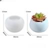 Round Flower Pot Silicone Mould 3 Sizes DIY Succulent Vase Round Candle Cup Mould Craft Making Supplies Stucco Concrete Resin Storage