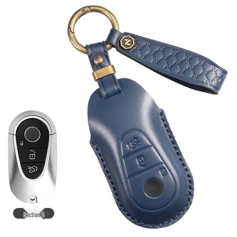 Mercedes-Benz Genuine Leather Key Case for C260L/E300L/GLC300L/A200L/GLE/GLB/GLA Models