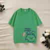 Heavyweight 220g Children's Combed Cotton Cartoon T-Shirt - Short Sleeve, Casual Trendy Top for Boys and Girls