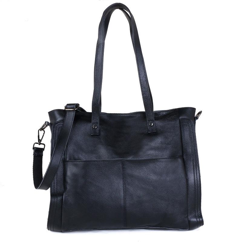 Women'S Bag Autumn And Winter Handbag First Layer Leather Shoulder Bag Messenger Bag Large Capacity Tote Bag