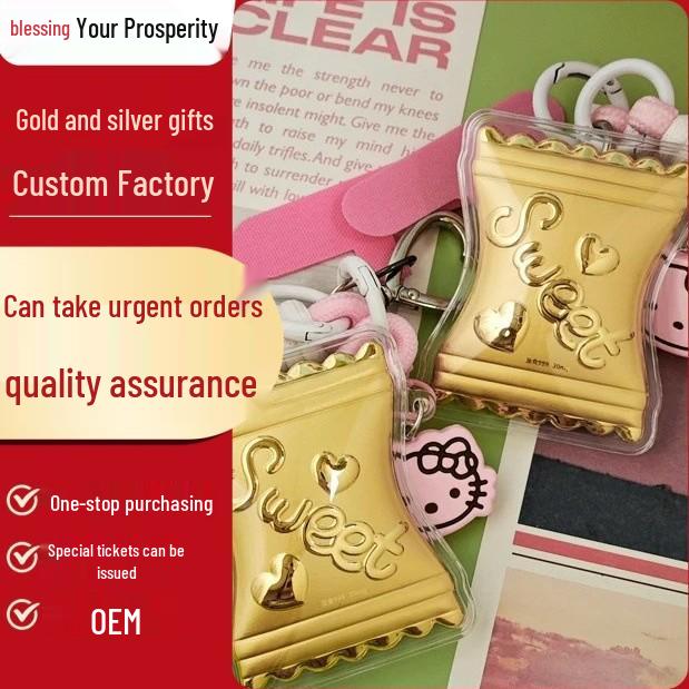 Cute Candy Keychain Bracelet: 20mg Charm Gift for Girlfriend, Souvenir Mobile Phone Lanyard