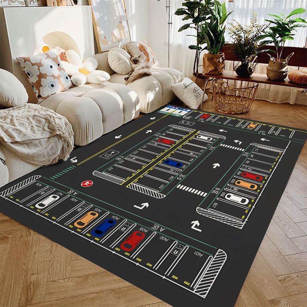 Dywaniki do raczkowania dla dzieci na parking do dekoracji salonu Sypialnia dziecięca Wystrój domu Dywan pod sofę Antypoślizgowy dywanik strefowy Mata podłogowa