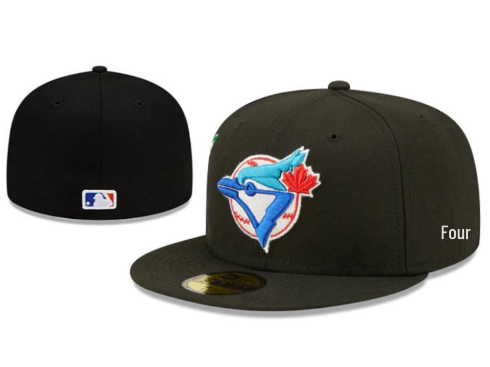 Toronto Blue Jays Embroidered Sun Protection Hat - Fully Enclosed Baseball Cap for Couples