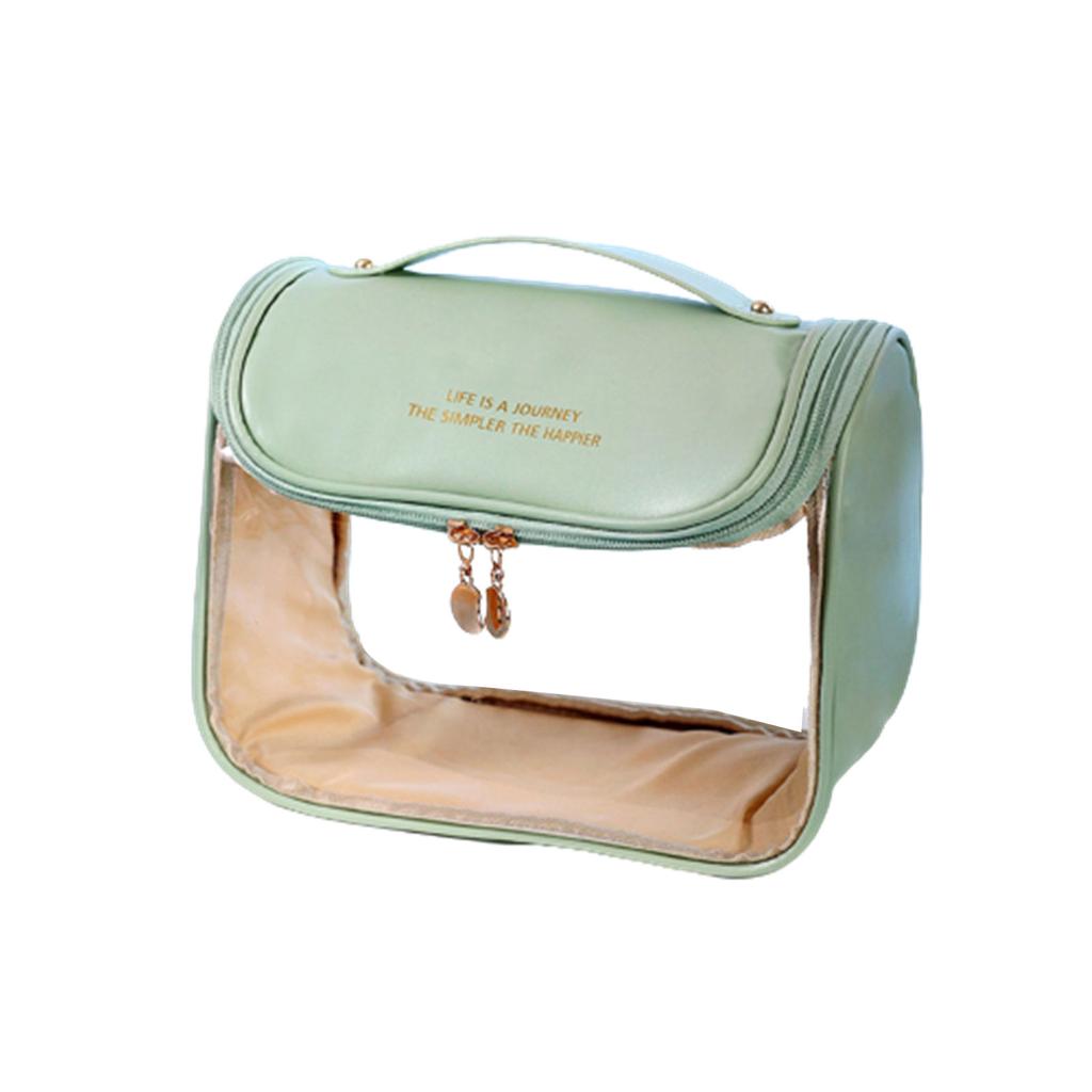 Portable Travel Wash Bag with Zipper Transparent Storage Bath Supplies for Face Cream Nail Beauty Tool Collection Supply
