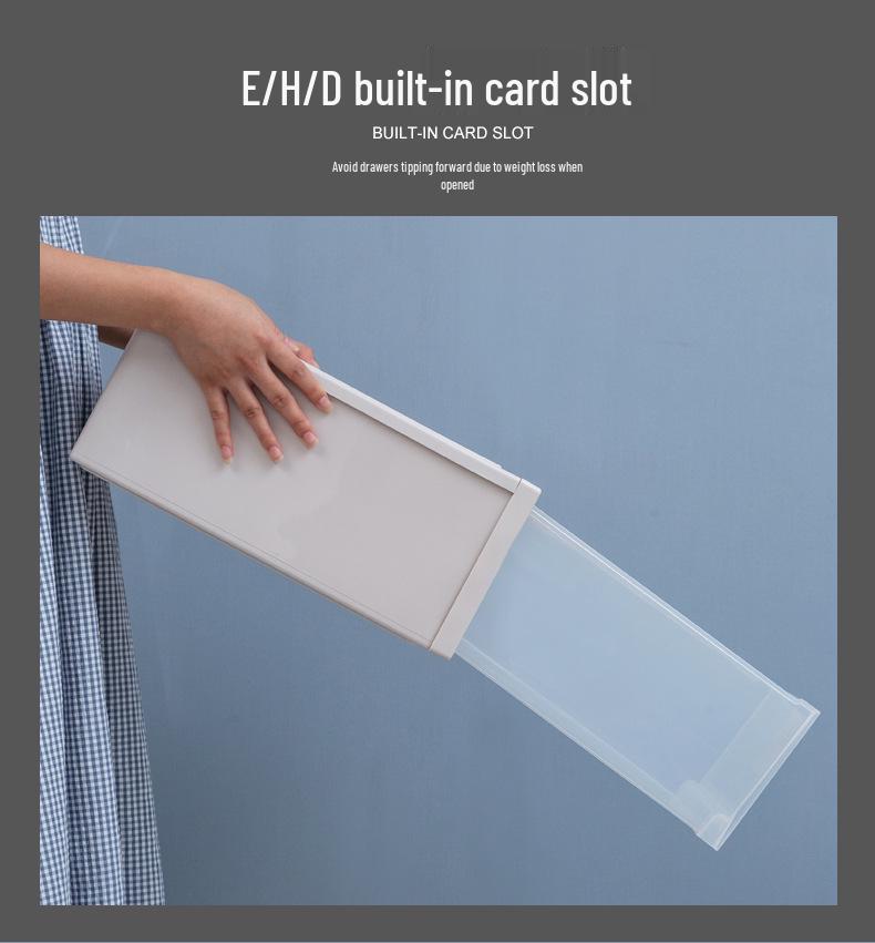 Drawer-Style Plastic Organizer Box: Multi-Layer Storage for Wardrobe & Clothing