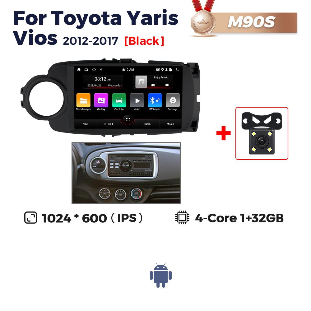 Navifly Car Radio Android Auto Wireless 8-Core For Toyota Yaris 2012-2017 GPS CarPlay Monitor Car Intelligent Systems Stereo BT