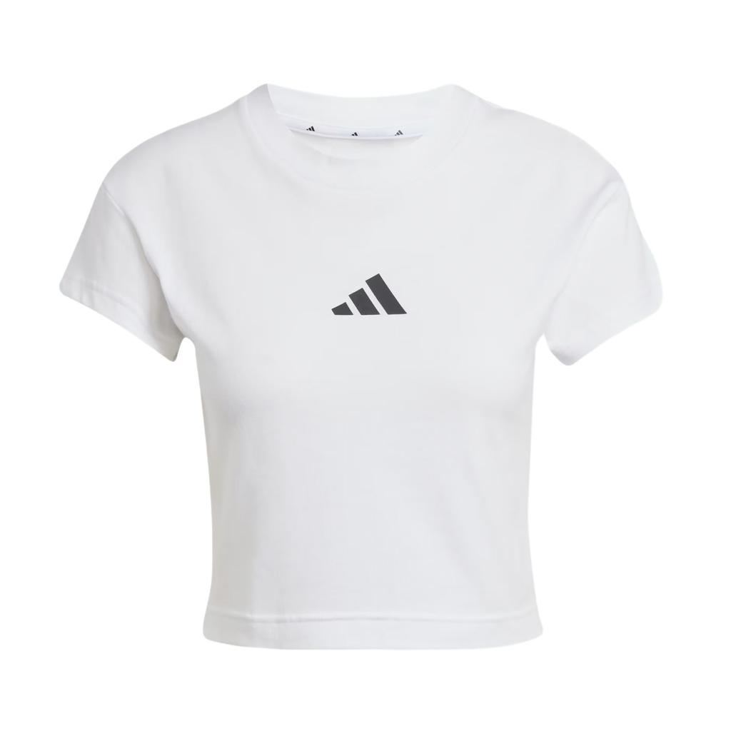 Adidas Future Icons Pullover Fashion Versatile Short Sleeve T-Shirt Women T-Shirts White JE4001