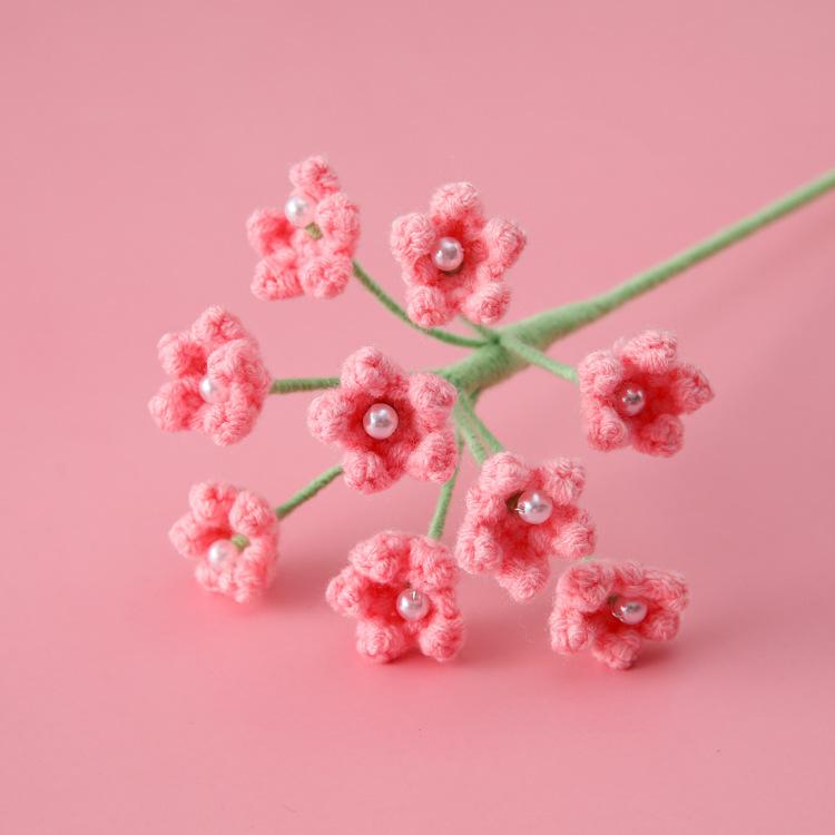 Cute Stars Crochet Flower Knitted Flower Finished Handmade Flowers Artificial Plant Wedding Party Home Decor Friends Gift