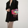 Modische Damen-Tasche mit Color-Blocking und Patchwork-Design, Karomuster, Geeignet zum Tragen über der Schulter oder als Crossbody-Tasche, Perfekt für Freizeitaktivitäten