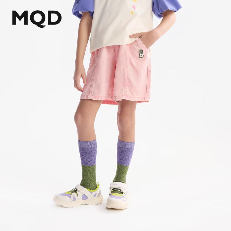 MQD Girls  Loose Fit Cartoon Denim Shorts 160