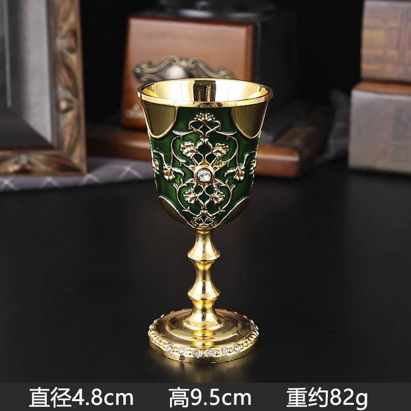 Elegant Rhinestone-Studded Stemmed Shot Glass Turkish Style Barware Decorative Display Cup Spirits