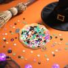 Halloween Clay Beads Kit Friendship Black Letter Bracelet Making Kit with Varieties of Charms for Jewelry Making DIY Crafts