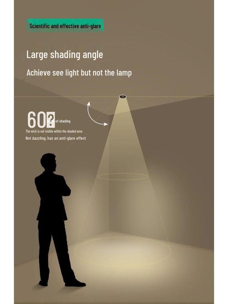 Anti-Glare LED Recessed Wall Washer Downlight, 75-90mm Cutout