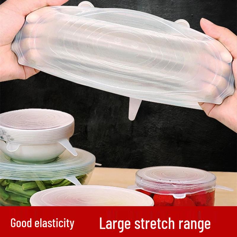 Silicone Universal Food-Grade Microwave Cover: Transparent, High-Temp Resistant