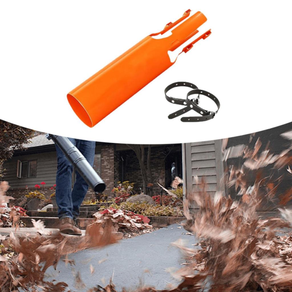 Leaf Blower Air Booster Turbo Nozzle Extension for Garden Backyard Porch Orange
