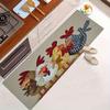 1Pcs Anti Fatigue Kitchen Rugs,Chicken Print Waterproof Non-Slip Thick Cushioned Kitchen Mat Heavy Duty Comfort Standing Mat for Kitchen