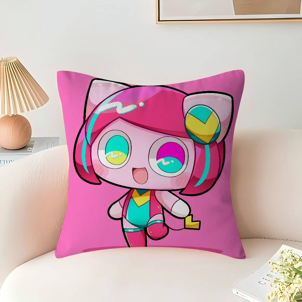 Poyoroid Pillow Covers Cartoon Sofa Decorative Home Double-sided Printing Short Plush Cute Cushion Cover