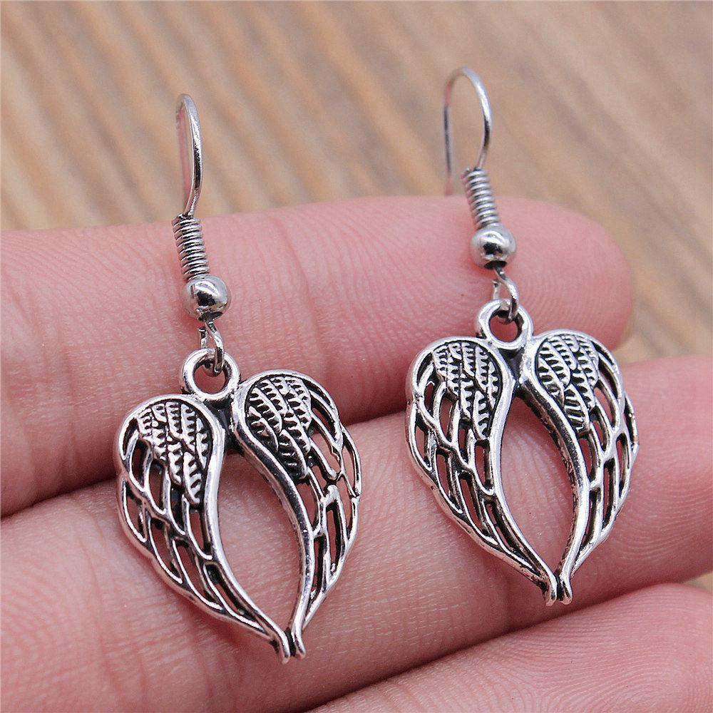 Drop & Dangle Earring Angel Wings Kids' Jewelry MaterialsEarring Size 18x19mm QE002