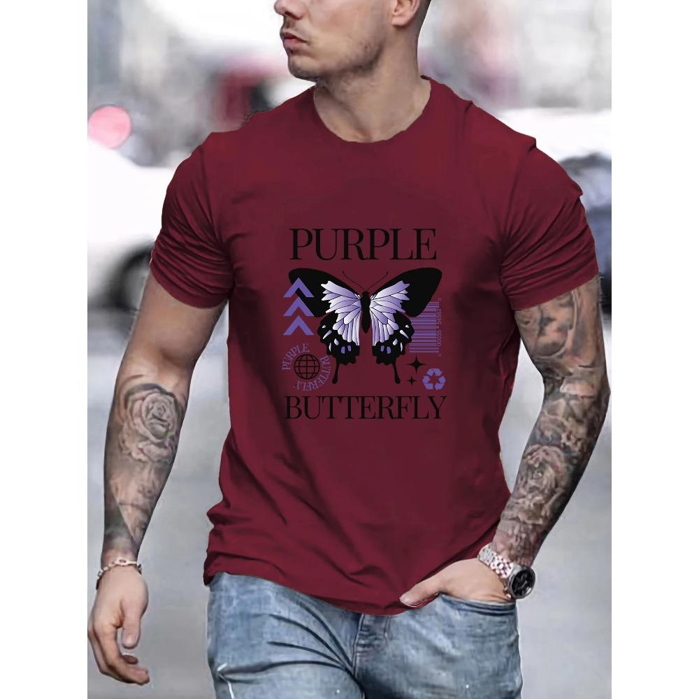 T-Shirt Mens Summer All-Match Clothing Trendy Crewneck Tee Tops Oversize Cotton Streetwear
