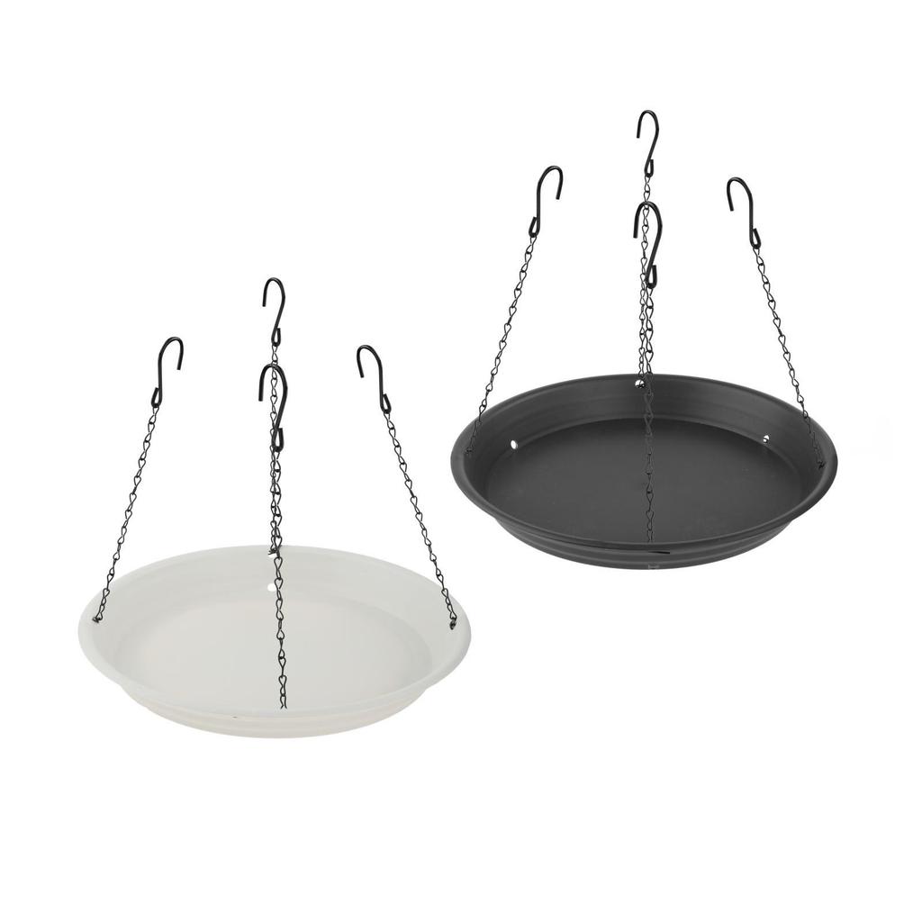 Hanging Bird Feeder Tray Large Capacity Platform Easy Clean Waterproof Bird Feeding Station for Backyard Garden Outside