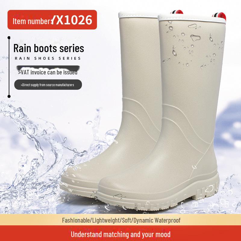 Černé Vodotěsné Letní Holínky s Dlouhou Holení - Odolné Boty do Vody pro Venkovní Nošení