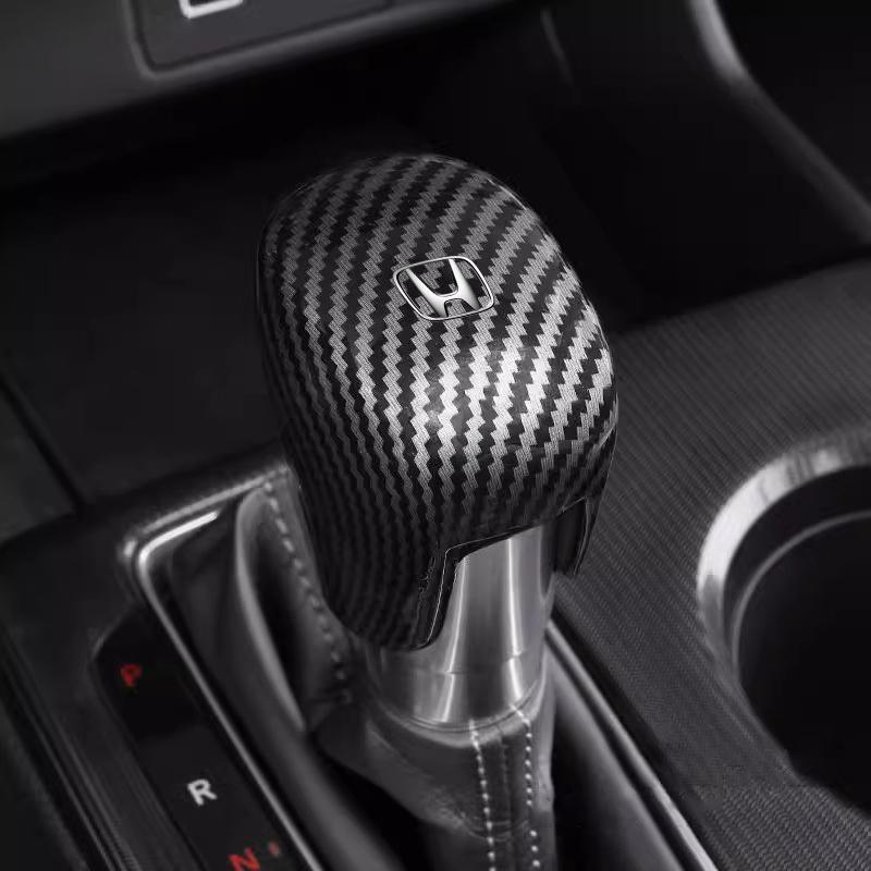 ABS Carbon Fiber Protective Cap Cover Automobile Gear Lever Car Accessories For Honda Civic FIT Accord Prelude CRV 5th City CRZ MC2