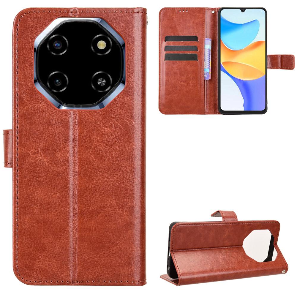 

Чохол-книжка для Blackview Shark 6 / Oscal Tiger 8 з PU шкіри, повний захист корпусу [Блокування RFID], чохли для телефонів коричневий