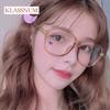 Retro Square Glasses woman Ultra-light Transparent Frame Eyewear Anti-blue Light Flat Glasses Popular Decoration Eyeglasses