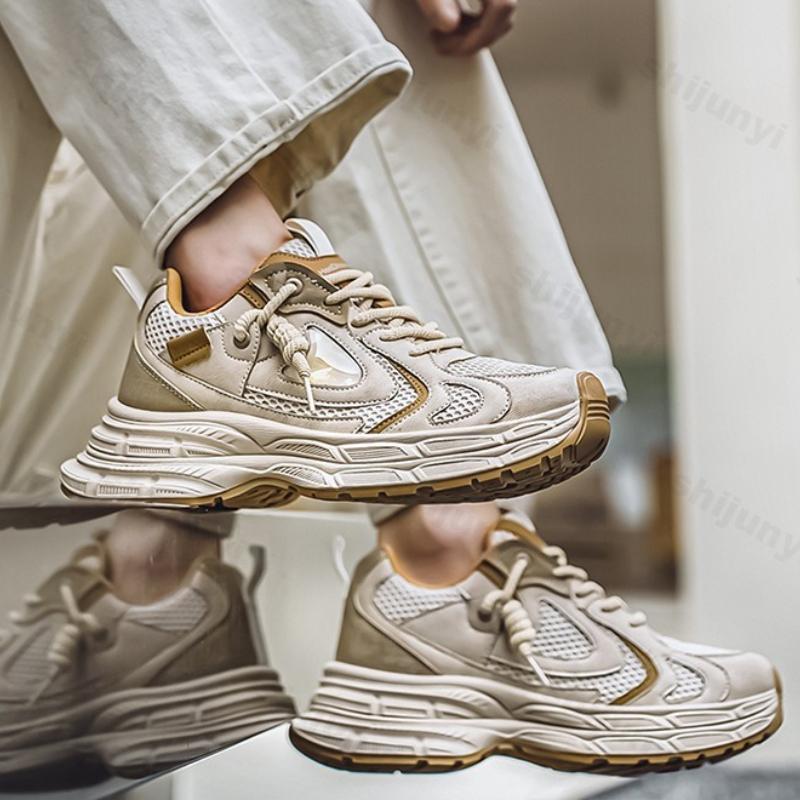 Fashion 2025 Men Shoes Spring New Height Increasing Thick Soled Fashion Trend Sports Breathable Casual Retro Comfortable Chunky sneakers