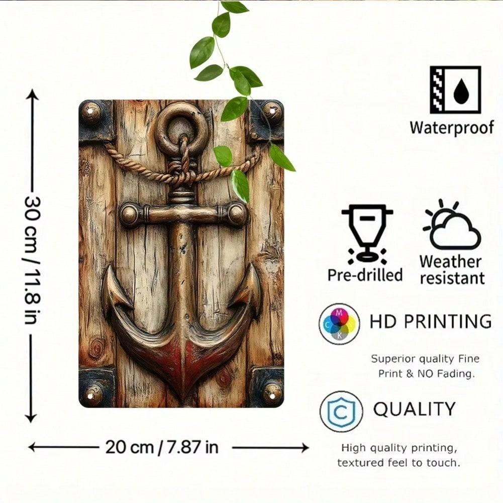 Aluminum Art Signs 7.87x11.8 Inch Vintage Cafe Restaurant Wall Decor, Funny Thanksgiving Yard Gift with Multi-Scenes