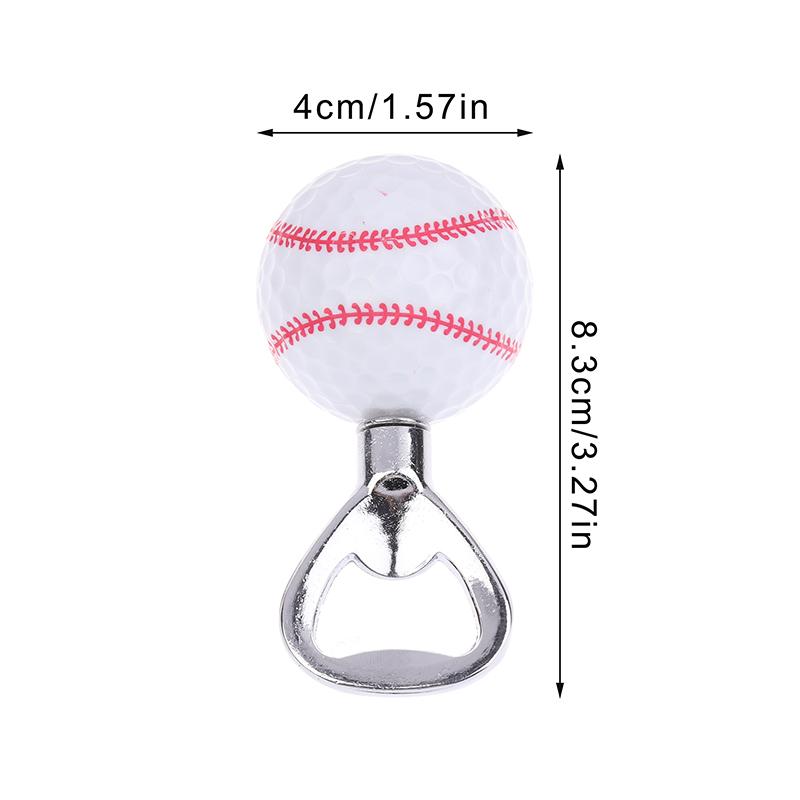 Rustfritt Stål Fotball Baseball Flaskeåpner Morsom Ølflaskeåpner, Nyhetsgave