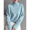 Suéteres de punto para mujer de otoño con mangas largas, jerséis de punto para mujer, prendas de punto para mujer, color liso, jerséis de punto para mujer