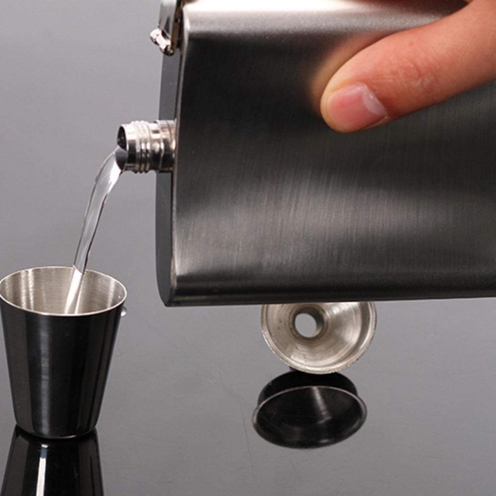 Stainless Steel Wine Pot 7oz Whisky Flask Portable Wine Bottle Set  Gifts
