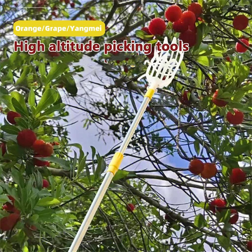 1Pc High-altitude Plastic Fruit Picking Tool Garden Orchard Field Basket Fruit Picker Head Apple Pear Peach Lemon Fruits Picking