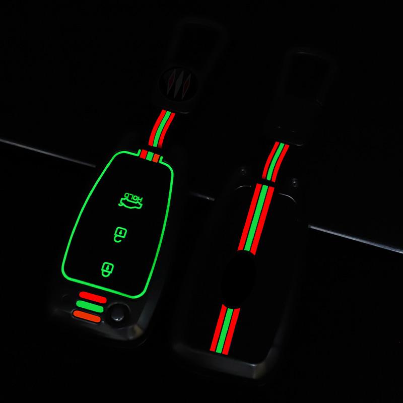 Zinc Alloy+Slicone Car Flip Key Case Cover Shell Fob for Hyundai Elantra Solaris Tucson I30 I35 I40 KONA Genesis Santa Fe Azera