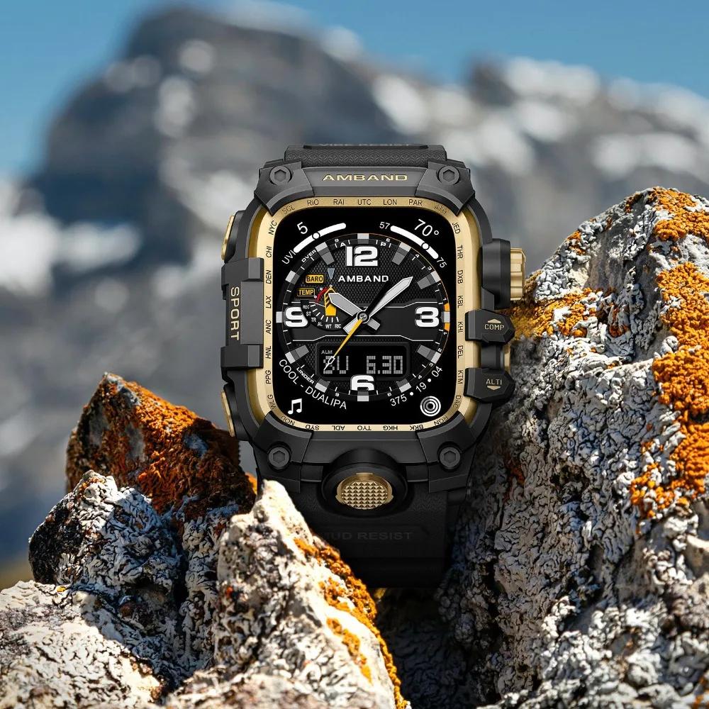 LUJING Σχεδιασμός Κιτ Τροποποίησης Για Apple Watch Σειρά 11 46mm 45mm 44mm Θήκη Ανακατασκευής Λουράκι Σιλικόνης Για iWatch Ultra 3 49mm 10 9 8 7 6 SE 5 4 Βραχιόλι