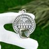 Memorial Day Sale Natural Black Rutile Daughter Handcrafted Pendant 925 Silver