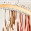 Tie Rack Tie Hanger 24 Hooks Wooden Tie Organizer, Tank Top Hanger, Belt Organizer For Closet,With Upgraded 360°Rotating, Belts