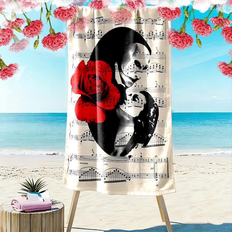 The Phantom of the Opera 2D Flat Print Beach Towel, Large Soft Quick Dry Towel for Beach Camping SwimmingDSTJ0925288