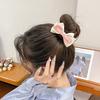 Love Bowknot Hairpin Women Ribbon Linen Barrette Hair Clip Fashion Temperament Bow Hairpin Kids Girls Hair Accessories