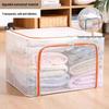 Waterproof Folding Oxford Cloth Storage Box with Steel Frame for Clothes, Quilts, and More
