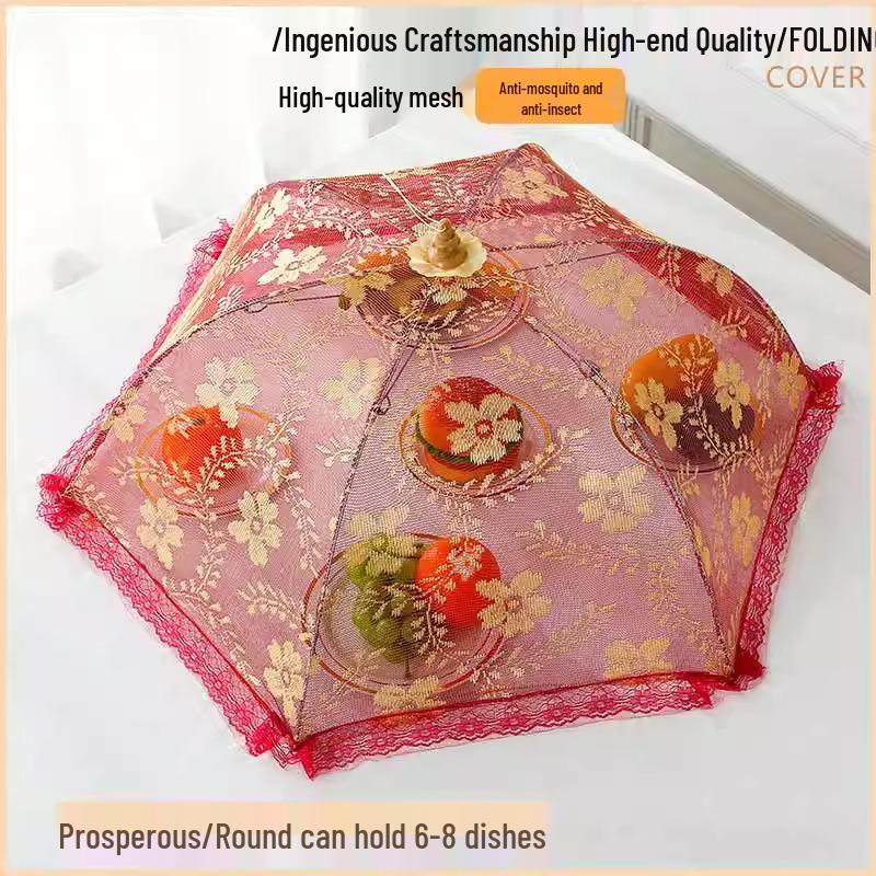 

Новый стиль складная крышка для еды: Пылезащитный, Защищающий от мух, Защищающий от пепла для Домашнего Обеденного Стола