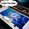 Custom Name Mouse Pad Blue Chelsea Football Club Logo Mouse Pad Desk Mat, Non-Slip Rubber Backer Pad For Computer Notebook Gaming Mouse Pad Gift
