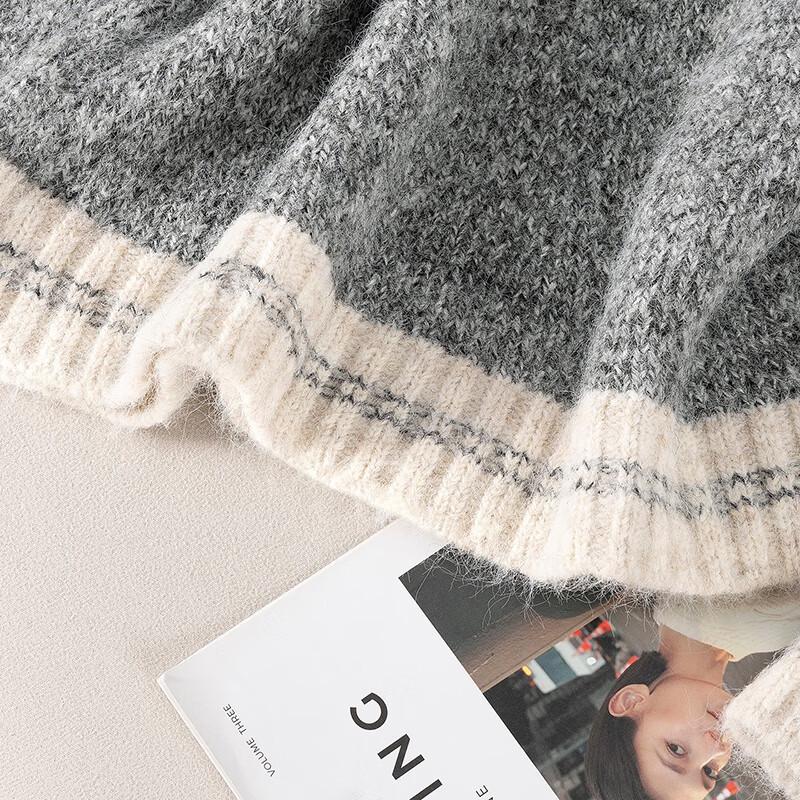 Women's Relaxed Fit Wool Blend Pullover Sweater