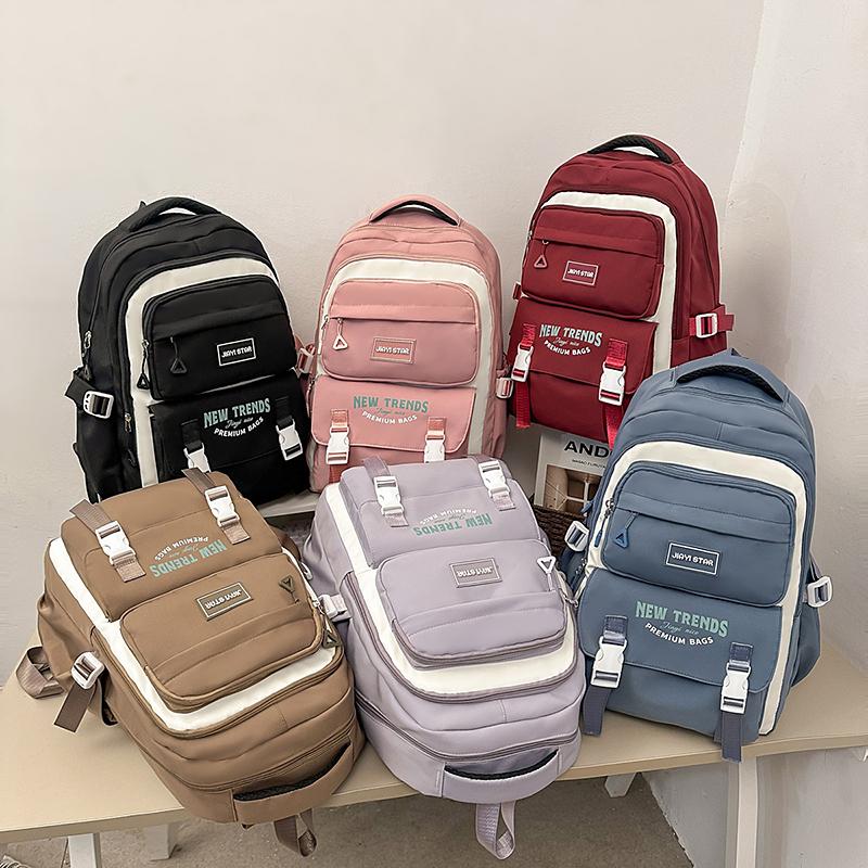 Large Capacity Student Schoolbag Lightweight Waterproof Women's Backpack Class Commuter Backpack