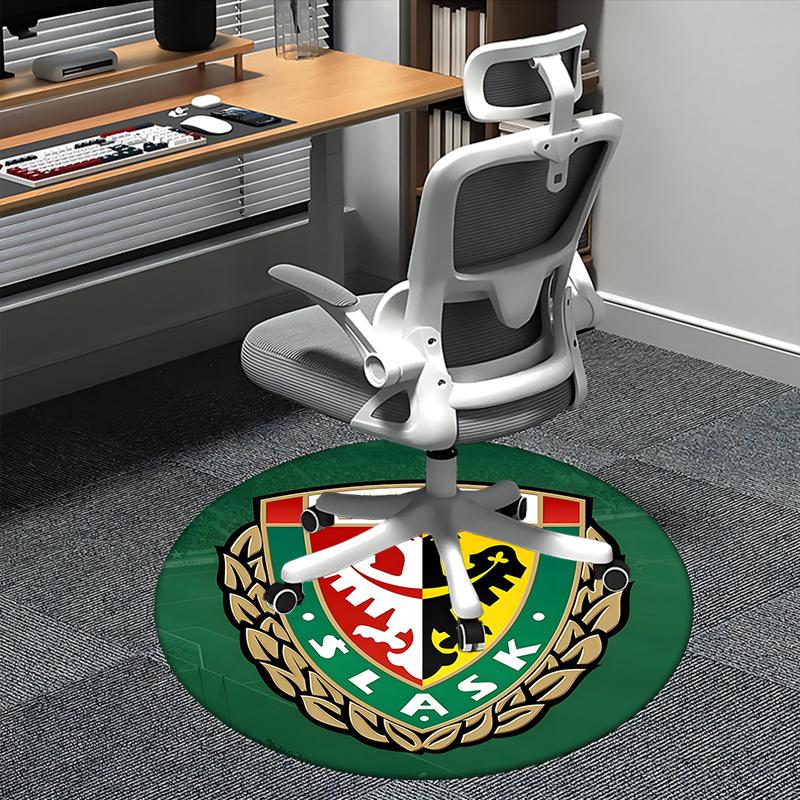 

WKS Slask Chair mat Round Rug-Office carpet, Machine Washable, Non-slip, Suitable for Living Rooms, Bedrooms, Entryways, and Holiday-themed 80cm by 80cm