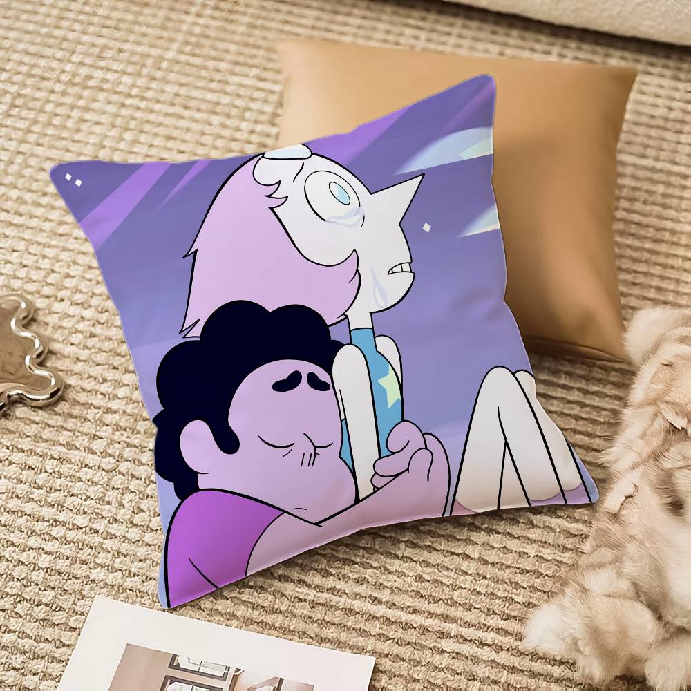Cute S-Steven Universe Pillow Case Sofa And Living Room Decorative Cushion Covers Dust-proof And Mite-proof Invisible Zipper
