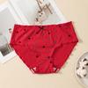 Big Size Ladies Spring and Summer Thin Fashion Sweet Lovely Love Print No Trace Breathable Briefs