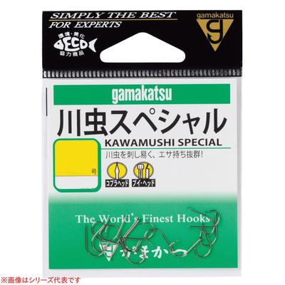 Gamakatsu Kawamushi Special Hook, Brown, Size 4 Fishing Hook